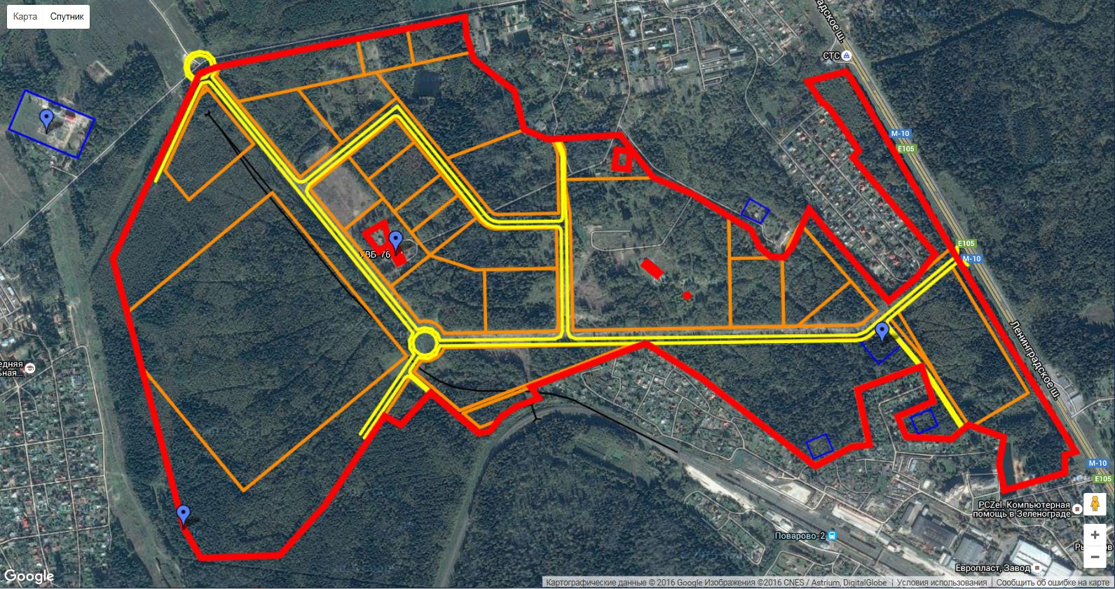 Карта поварово 1